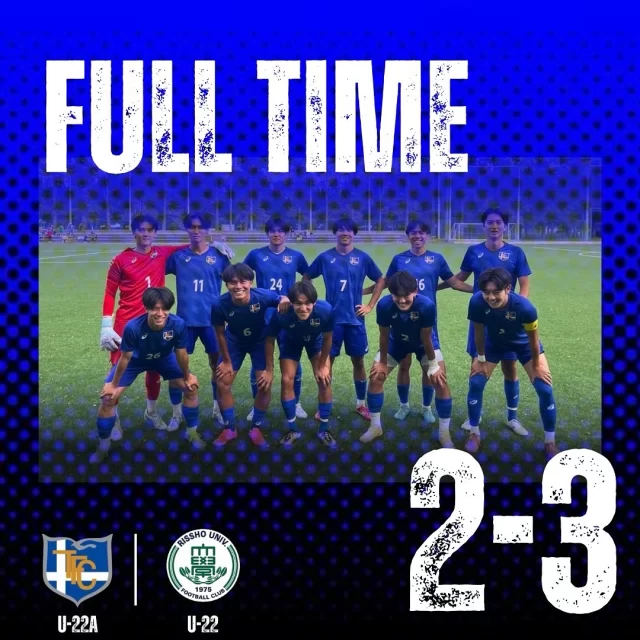 ・【試合結果】『インディペンデンスリーグ　グループB』U-22A🆚立正大学U-222-3-得点者-#宮原義輝#岩井遼斗応援ありがとうございました🐯💙#東海大学#東海大学体育会サッカー部#サッカー#サッカー部#TOKAI#tokaiuniversity#インディペンデンスリーグ#到破